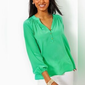 Lily Pulitzer “ Elsa Silk Top” size medium
